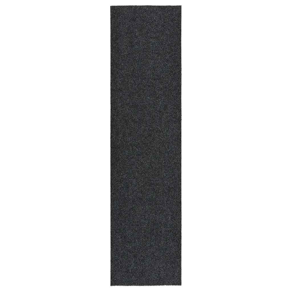 Alfombra de pasillo atrapa suciedad 100x100 cm gris antracita