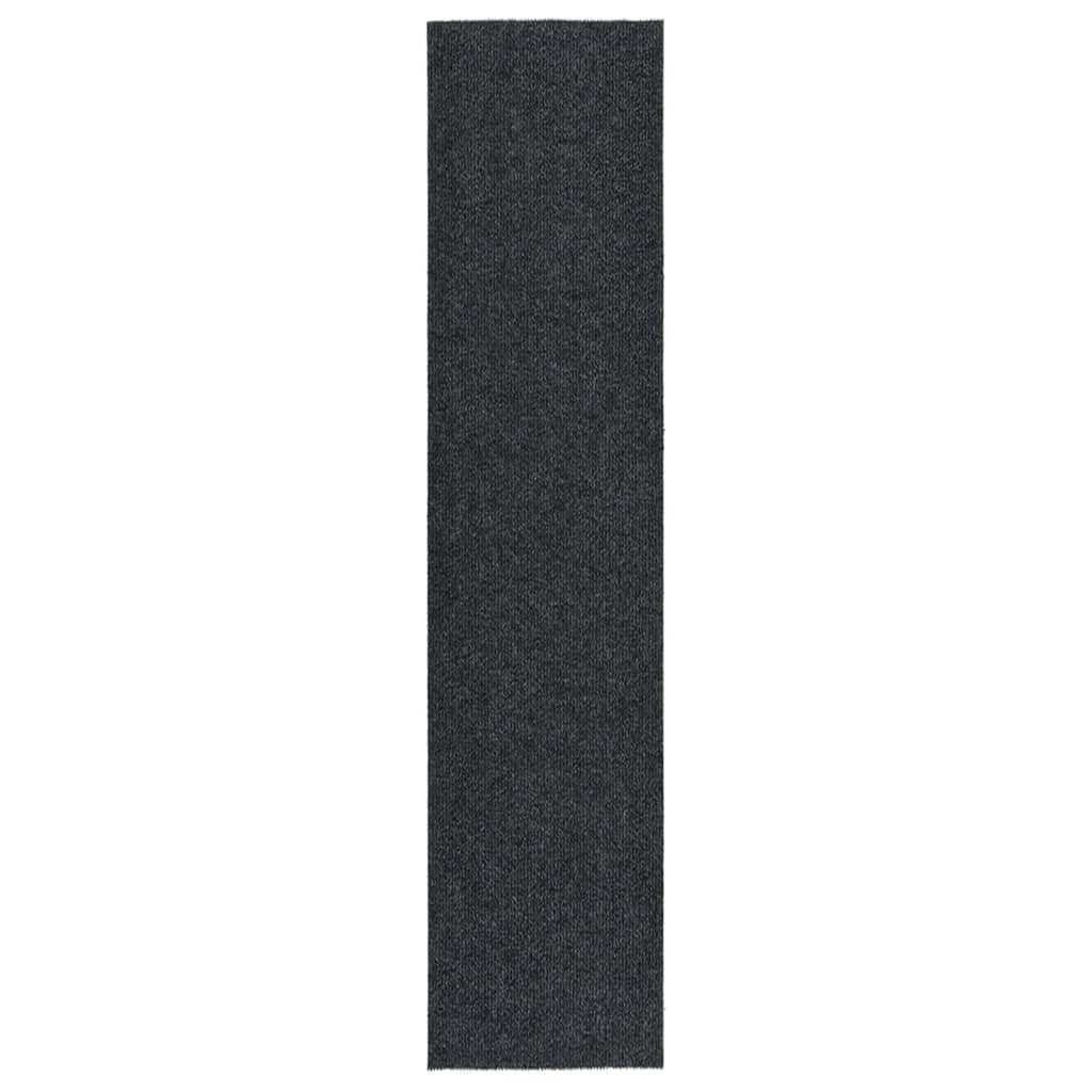 Alfombra de pasillo atrapa suciedad 100x100 cm gris antracita