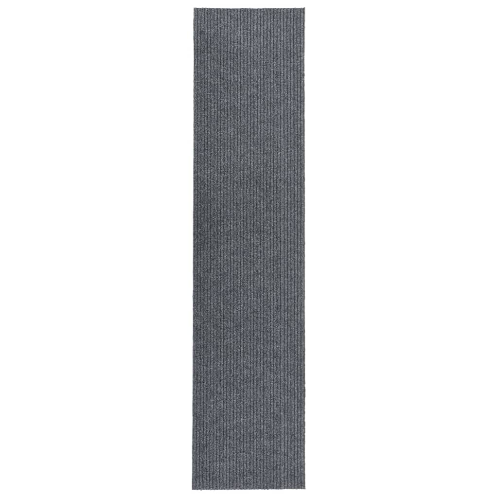 Alfombra de pasillo atrapa suciedad 100x100 cm gris antracita