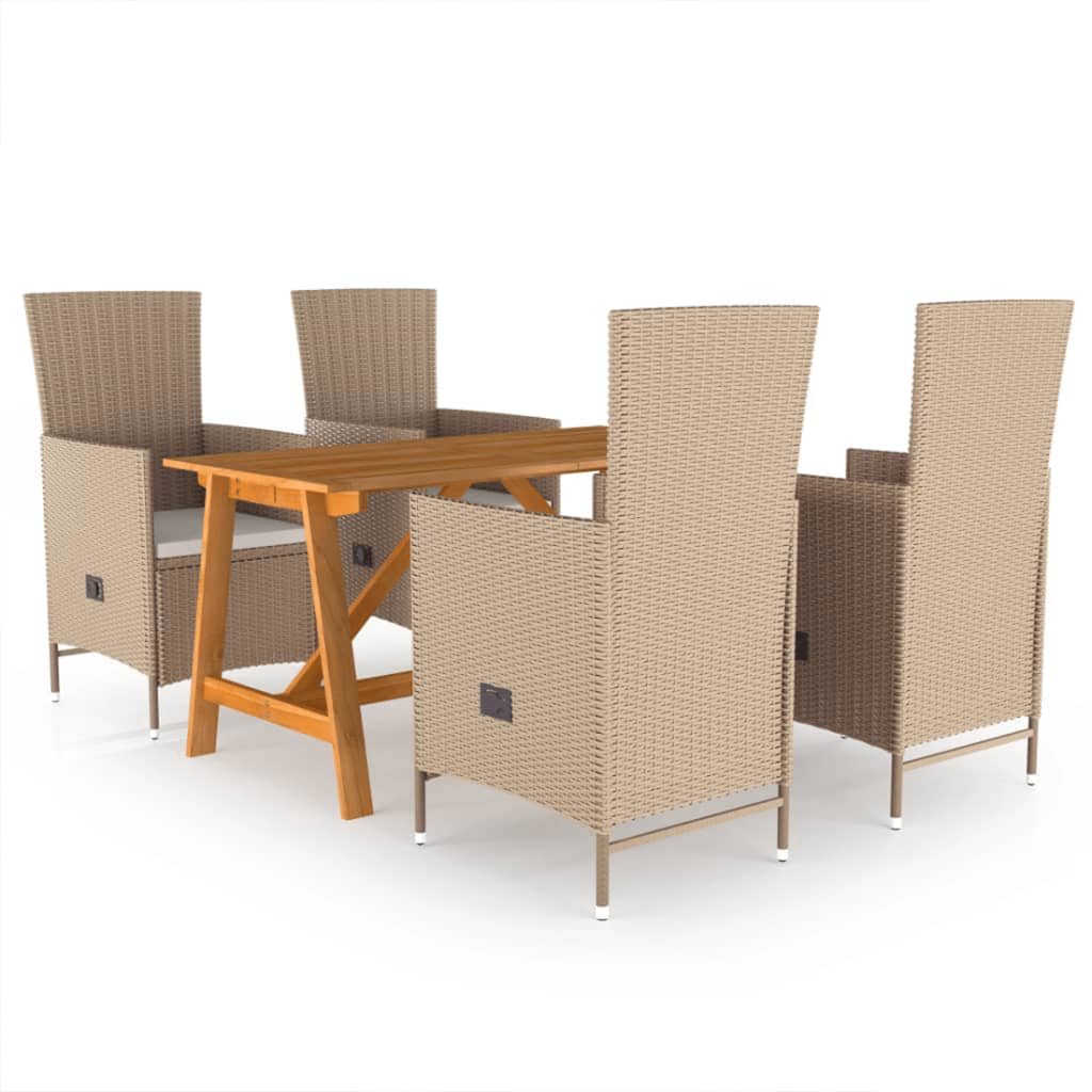 Juego de comedor de jardín 3 piezas