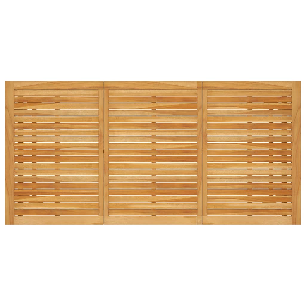 Juego de comedor de jardín 7 piezas marrón