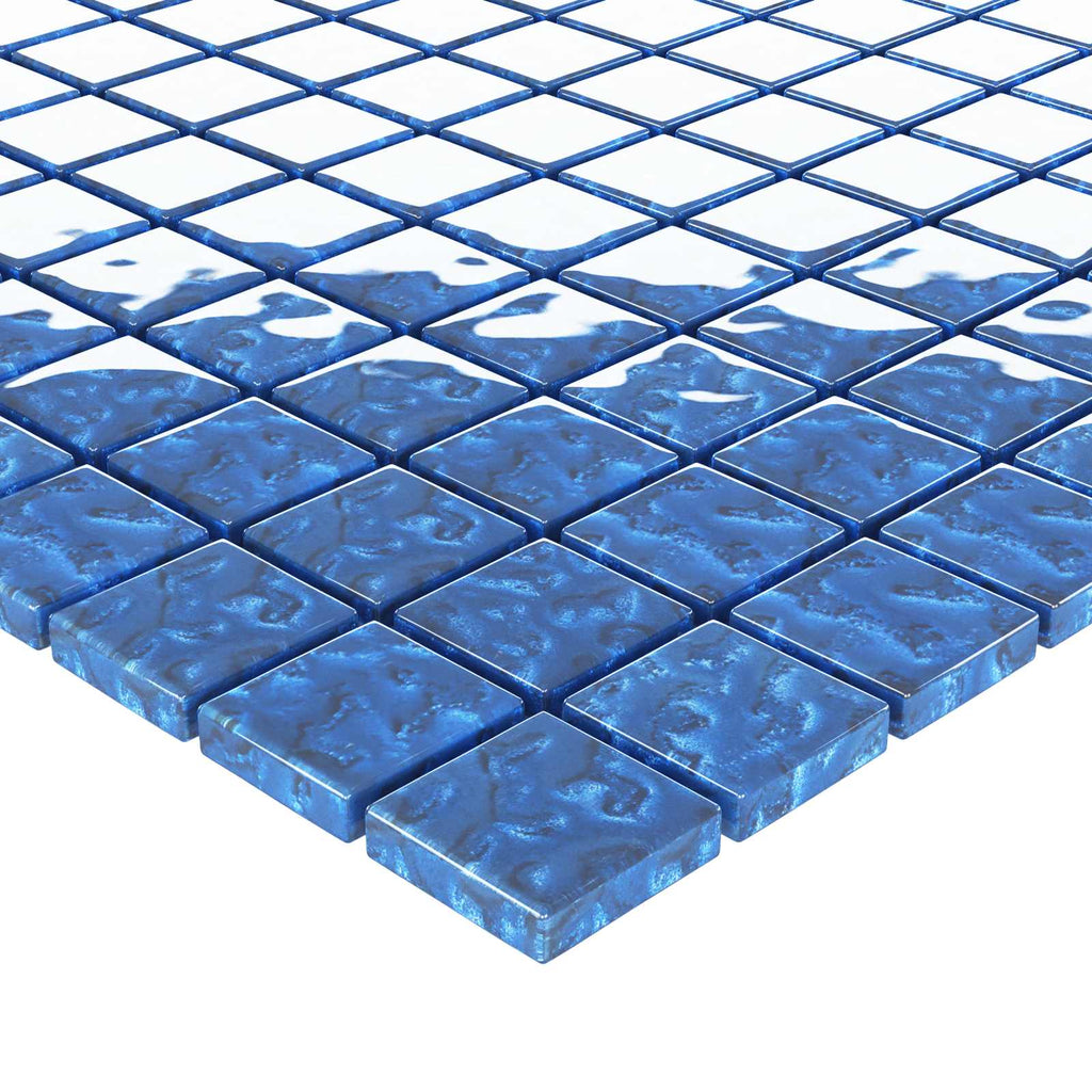 Azulejo Mosaico 11 pcs Azul 50 x 50 cm Cristal