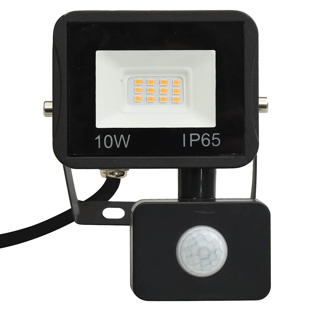 Foco LED con sensor 10 W blanco cálido