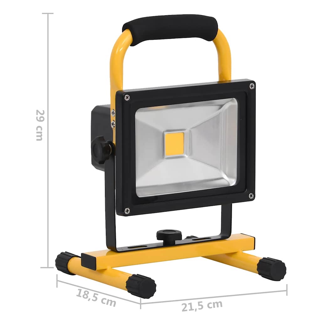 Foco LED recargable con asa 30 W blanco frío