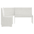 Banco de esquina REINE madera maciza de pino blanco 151 cm