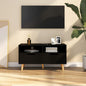 Mueble de TV madera de ingeniería blanco brillo 90x40x48,5 cm