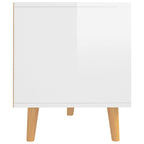 Mueble de TV madera de ingeniería blanco brillo 90x40x48,5 cm
