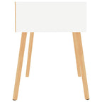 Mesitas de noche 2 uds madera contrachapada blanco 40x40x56 cm