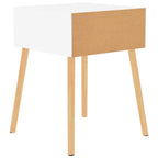 Mesitas de noche 2 uds madera contrachapada blanco 40x40x56 cm