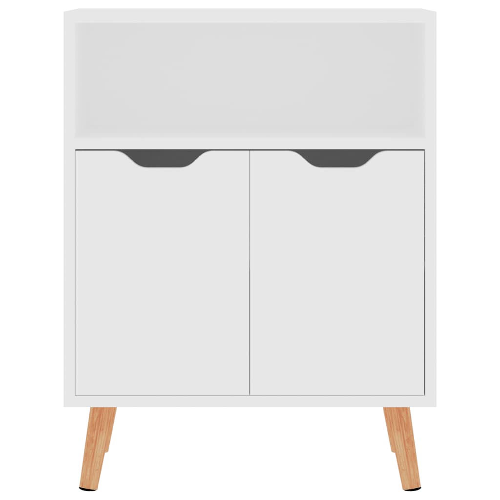 Aparador de madera de ingeniería blanco 60x30x72 cm