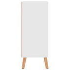 Aparador de madera de ingeniería blanco 60x30x72 cm
