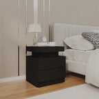 Mesilla de noche 2 uds 37x32x50 cm madera maciza reciclada