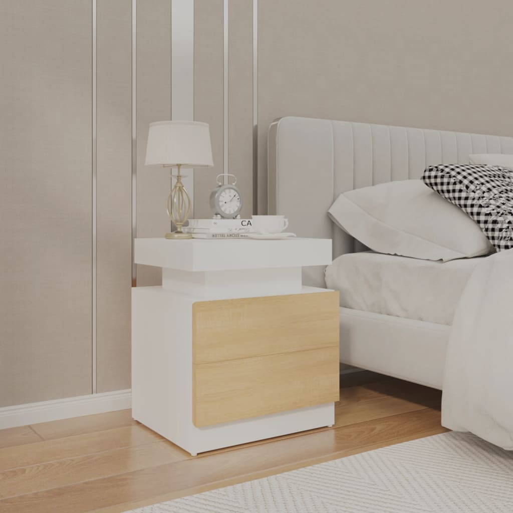 Mesilla de noche 2 uds 37x32x50 cm madera maciza reciclada