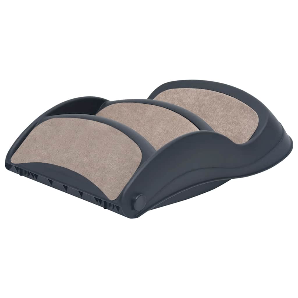 Escalera para perros plegable de 3 peldaños gris oscuro
