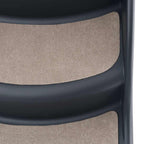 Escalera para perros plegable de 3 peldaños gris oscuro