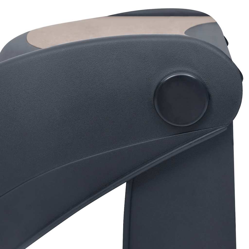 Escalera para perros plegable de 3 peldaños gris oscuro