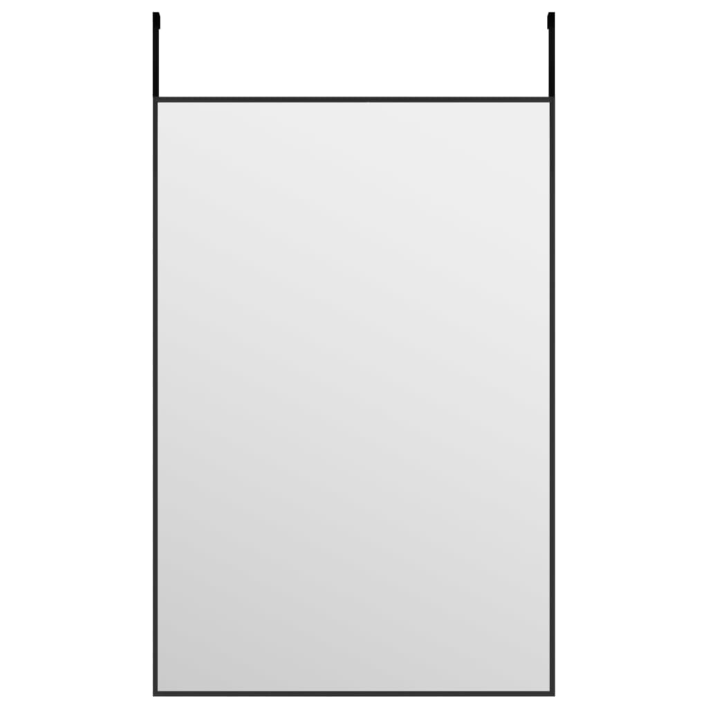 Espejo de puerta cristal y aluminio negro 40x60 cm