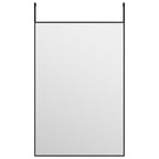 Espejo de puerta cristal y aluminio negro 40x60 cm
