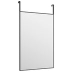 Espejo de puerta cristal y aluminio negro 40x60 cm