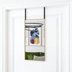 Espejo de pared arco de hierro negro 100x110 cm