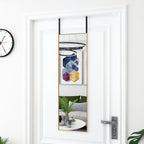 Espejo de pared arco de hierro negro 100x110 cm