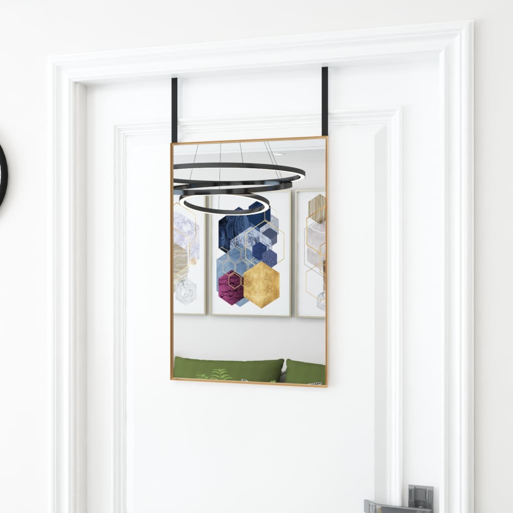 Espejo de pared arco de hierro negro 100x110 cm