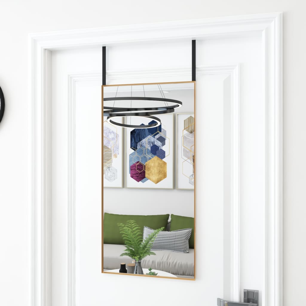 Espejo de pared arco de hierro negro 100x110 cm