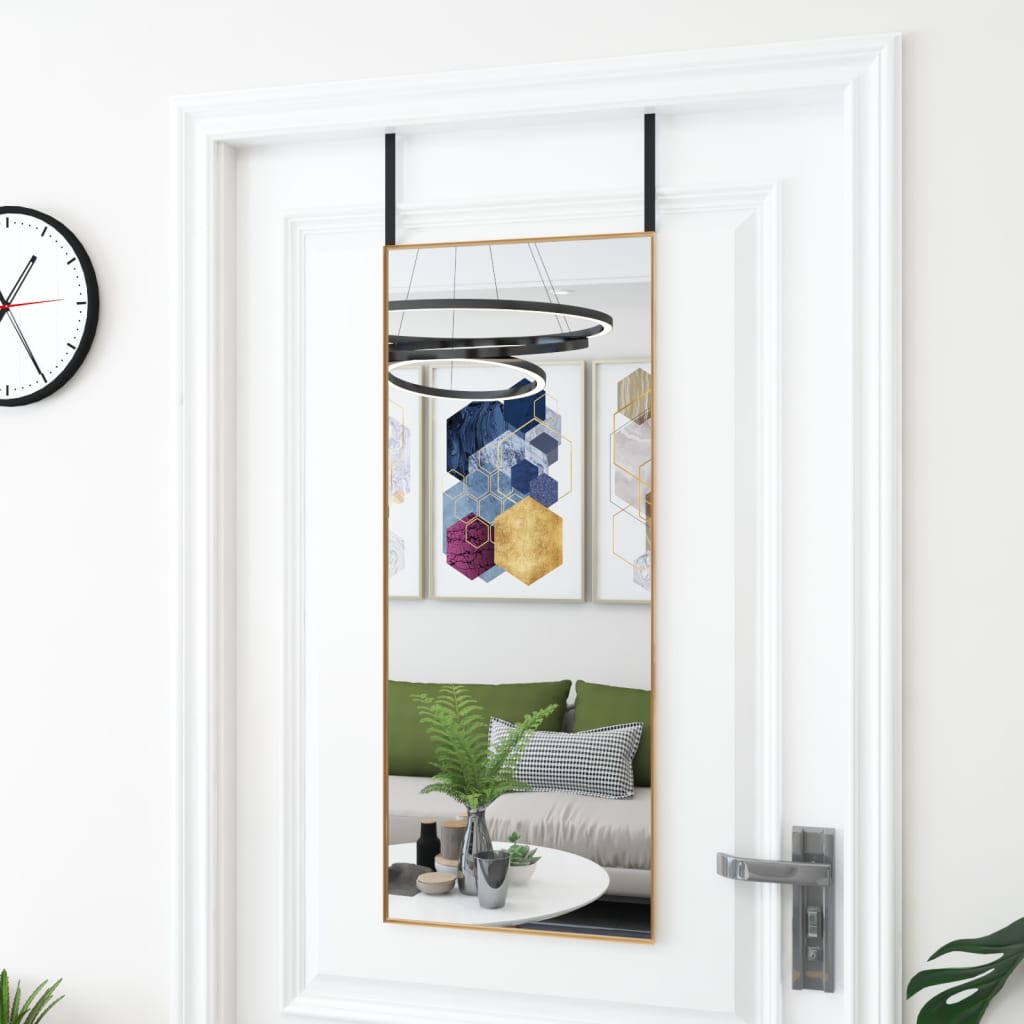 Espejo de pared arco de hierro negro 100x110 cm