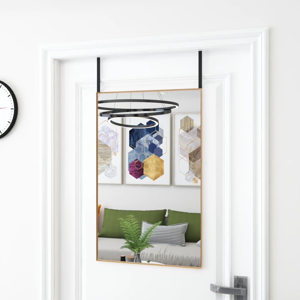 Espejo de pared arco de hierro negro 100x110 cm