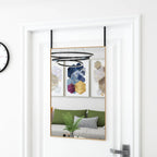 Espejo de pared arco de hierro negro 100x110 cm