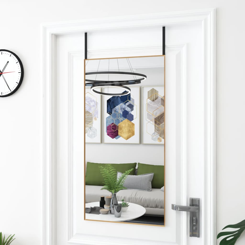 Espejo de pared arco de hierro negro 100x110 cm