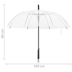 Paraguas transparente 100 cm