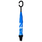Paraguas mango forma en C negro 108 cm