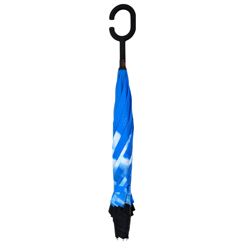 Paraguas mango forma en C negro 108 cm