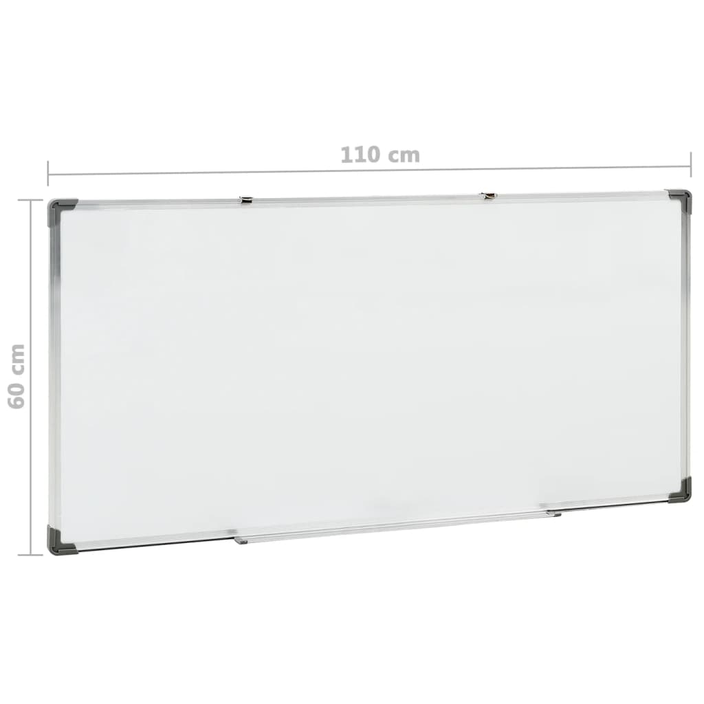 Pizarra magnética acero blanco 110x60 cm