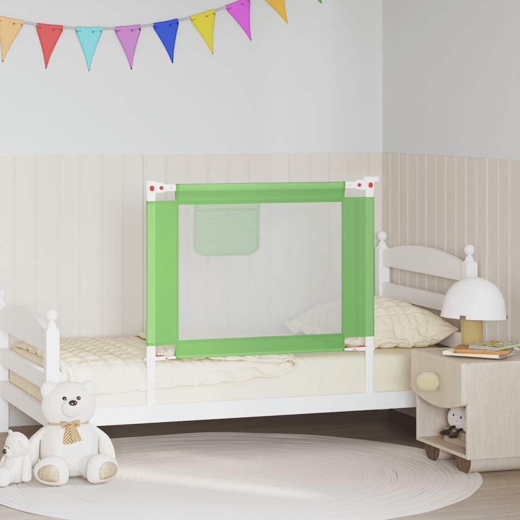 Barandilla de seguridad cama de niño azul tela 100x25 cm