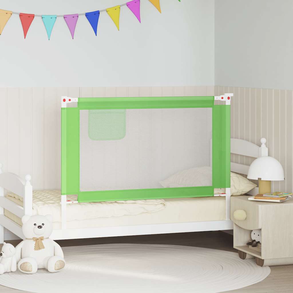Barandilla de seguridad cama de niño azul tela 100x25 cm
