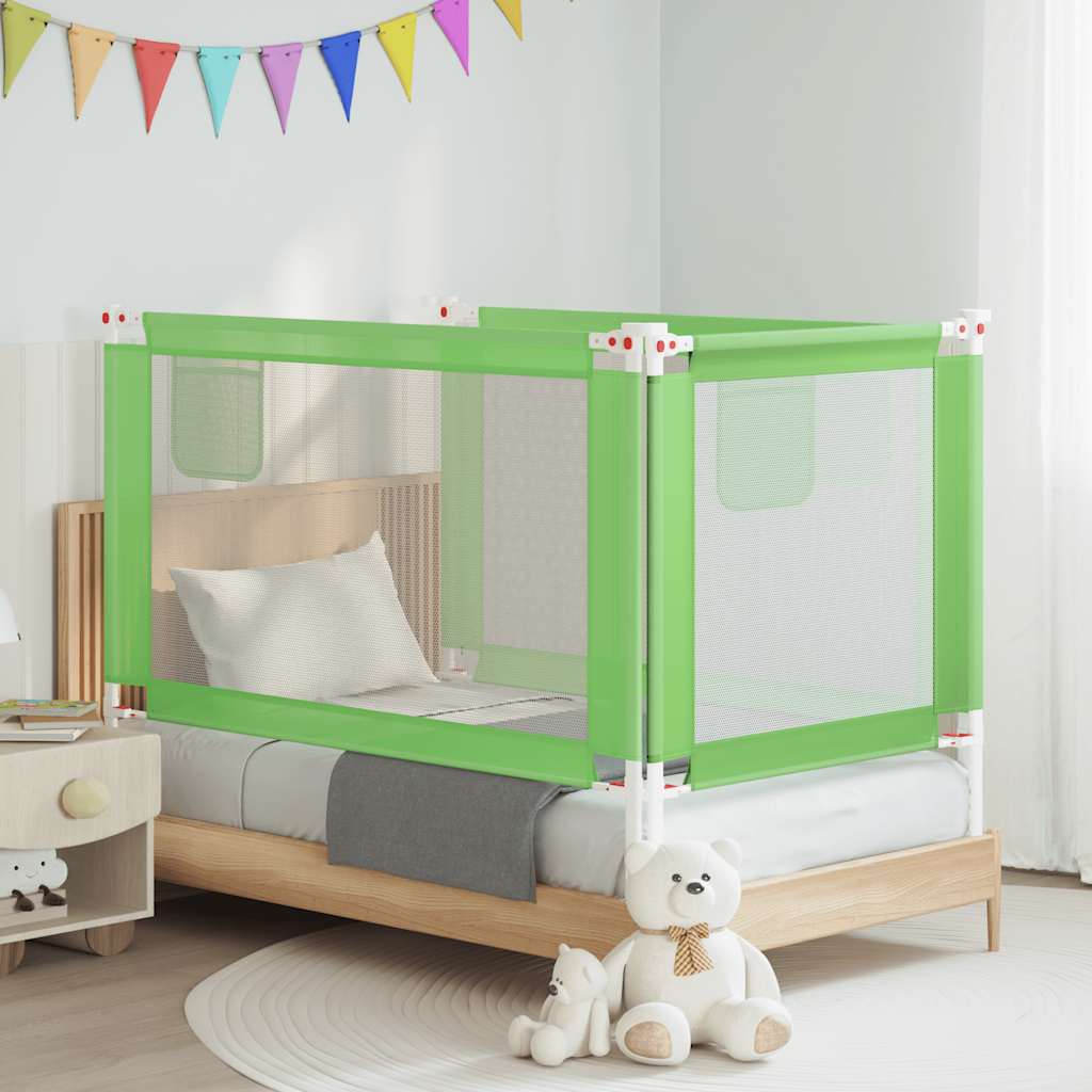 Barandilla de seguridad cama de niño azul tela 100x25 cm