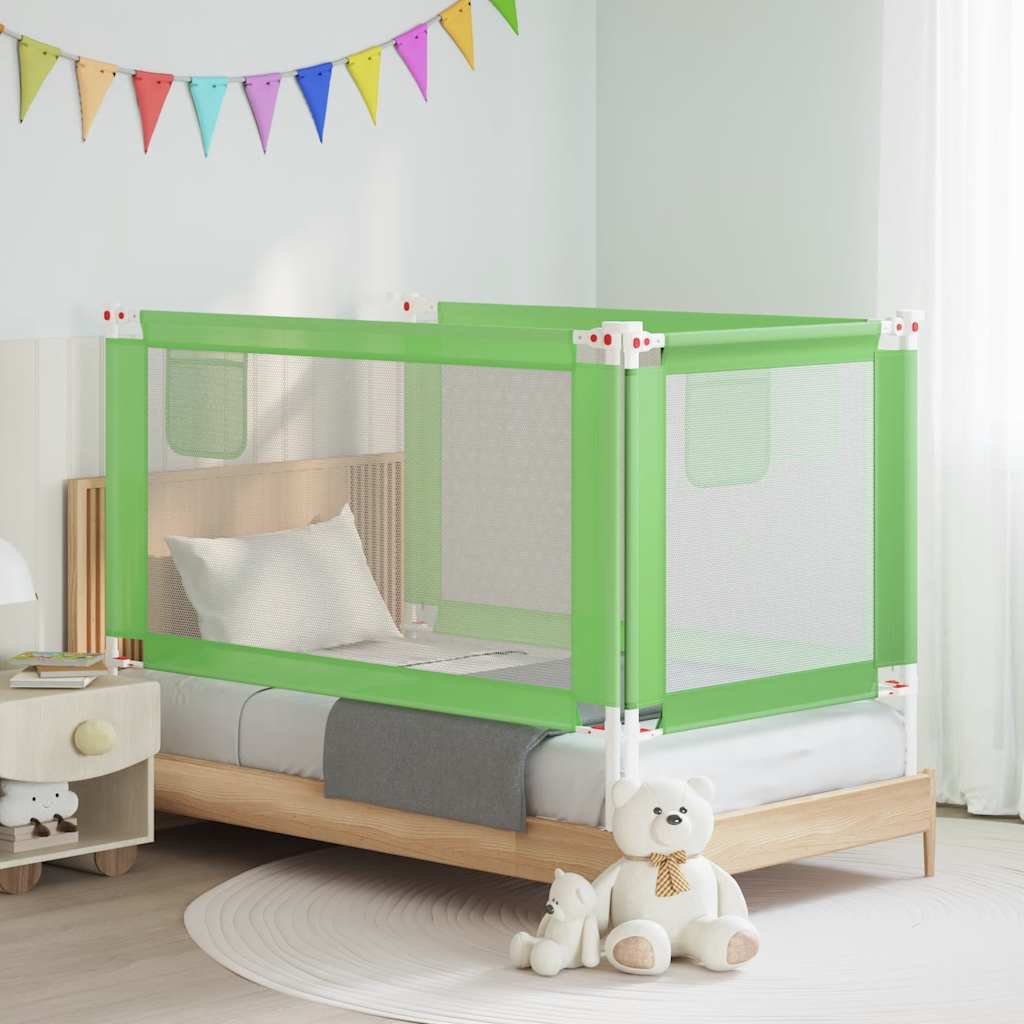 Barandilla de seguridad cama de niño azul tela 100x25 cm