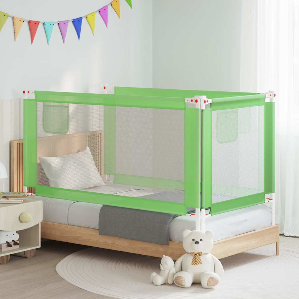 Barandilla de seguridad cama de niño azul tela 100x25 cm