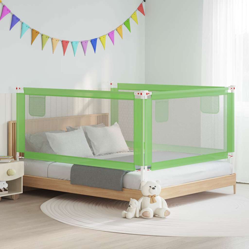 Barandilla de seguridad cama de niño azul tela 100x25 cm