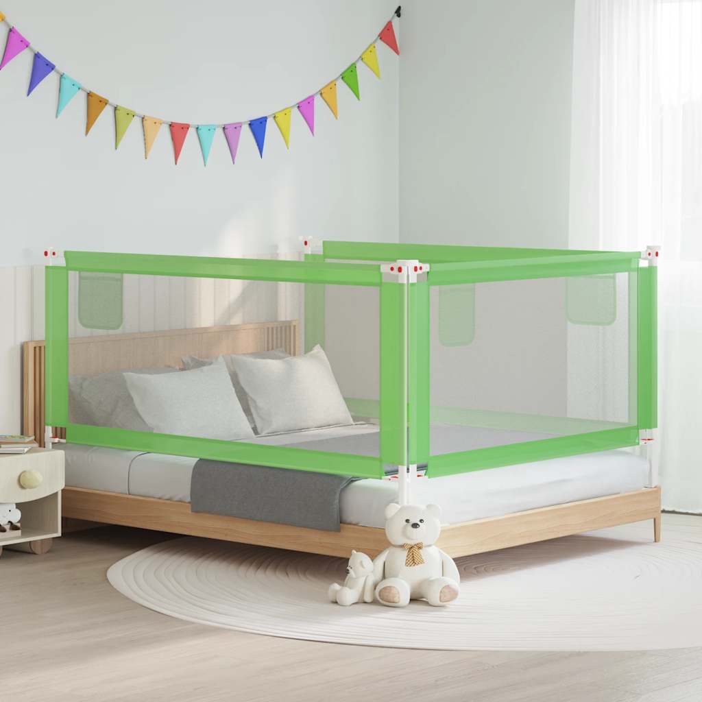 Barandilla de seguridad cama de niño azul tela 100x25 cm