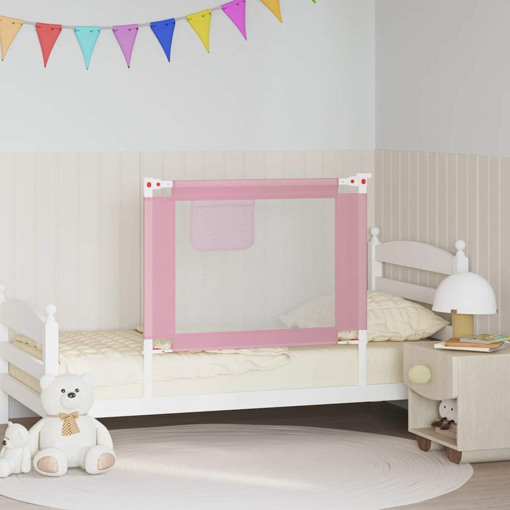 Barandilla de seguridad cama de niño azul tela 100x25 cm