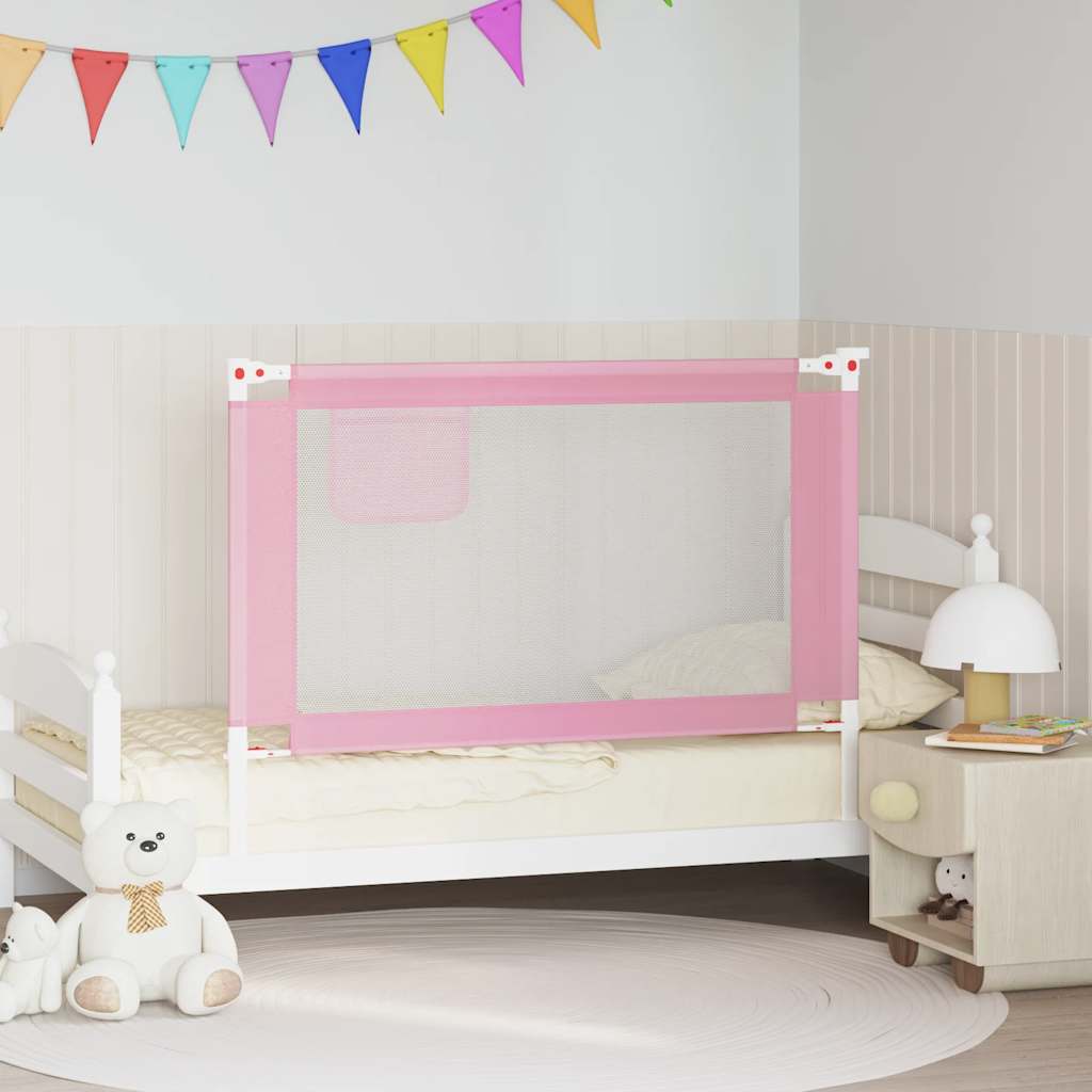 Barandilla de seguridad cama de niño azul tela 100x25 cm