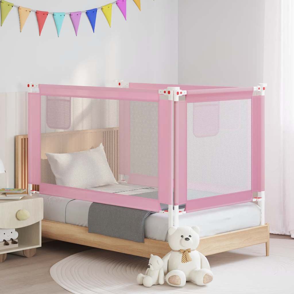 Barandilla de seguridad cama de niño azul tela 100x25 cm