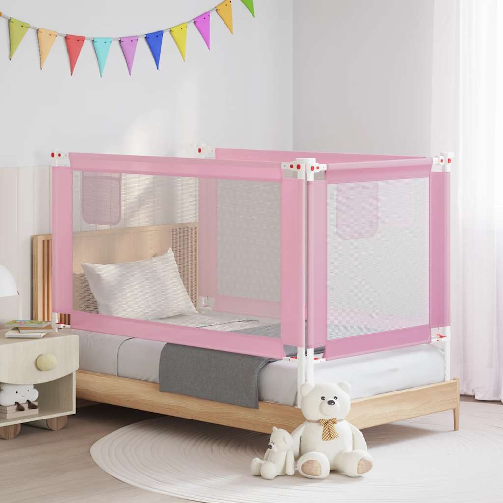 Barandilla de seguridad cama de niño azul tela 100x25 cm