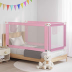 Barandilla de seguridad cama de niño azul tela 100x25 cm