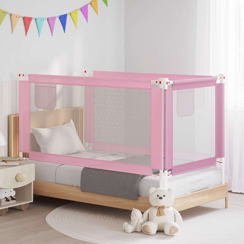 Barandilla de seguridad cama de niño azul tela 100x25 cm