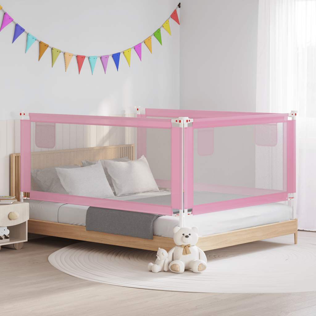 Barandilla de seguridad cama de niño azul tela 100x25 cm