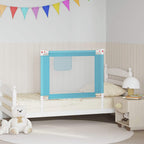 Barandilla de seguridad cama de niño azul tela 100x25 cm